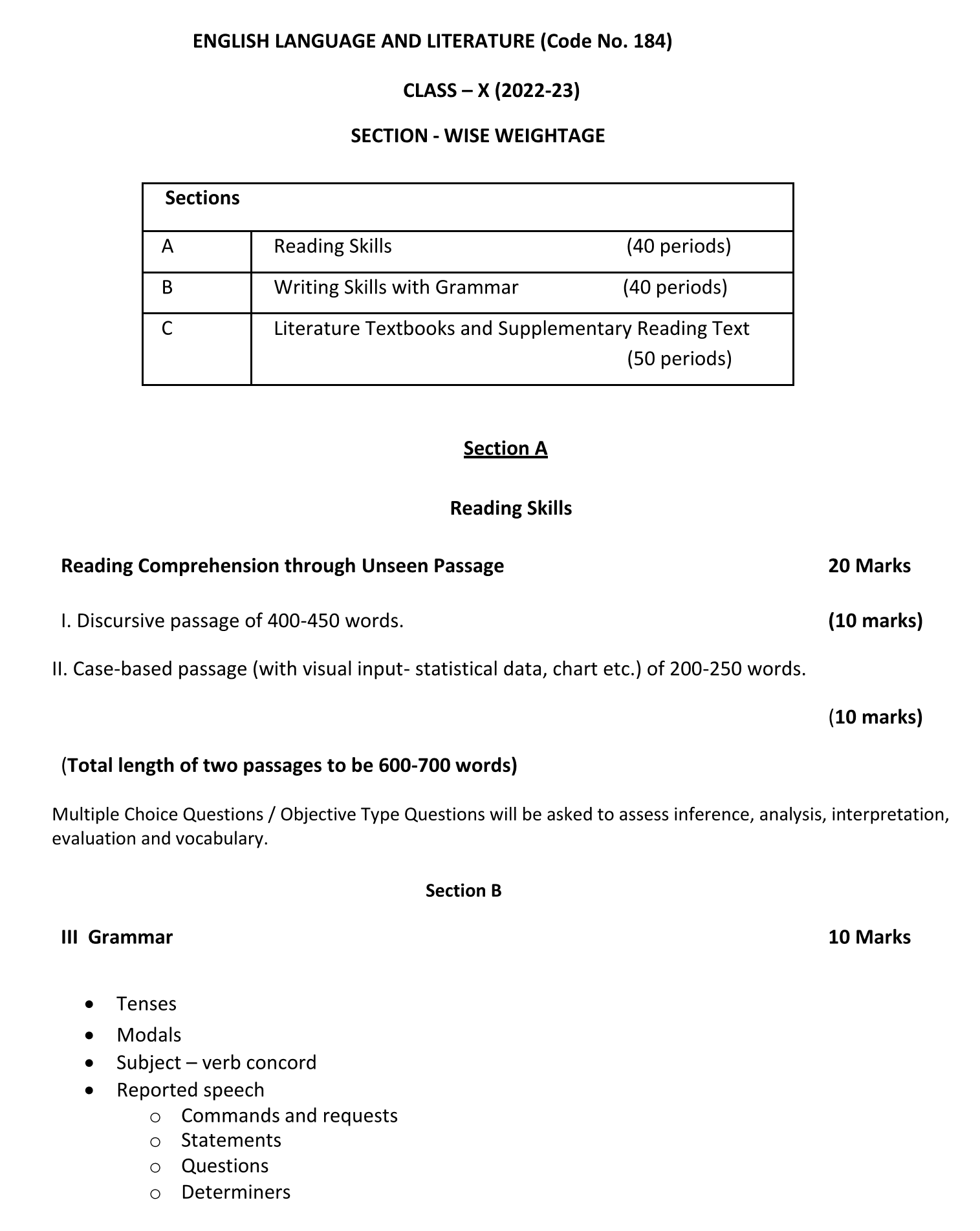 cbse-class-10-english-syllabus-2022-23-term-1-2