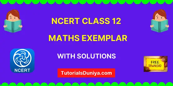 NCERT Exemplar Class 12 Maths with solutions book pdf