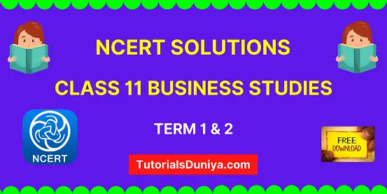 NCERT Solutions for Class 11 Business Studies