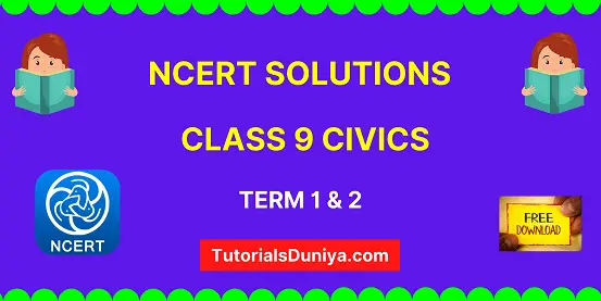 NCERT Solutions for Class 9 Civics chapter-wise book pdf