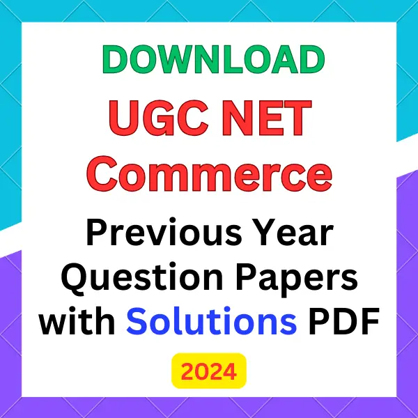 UGC NET Commerce previous year question papers pdf with answers