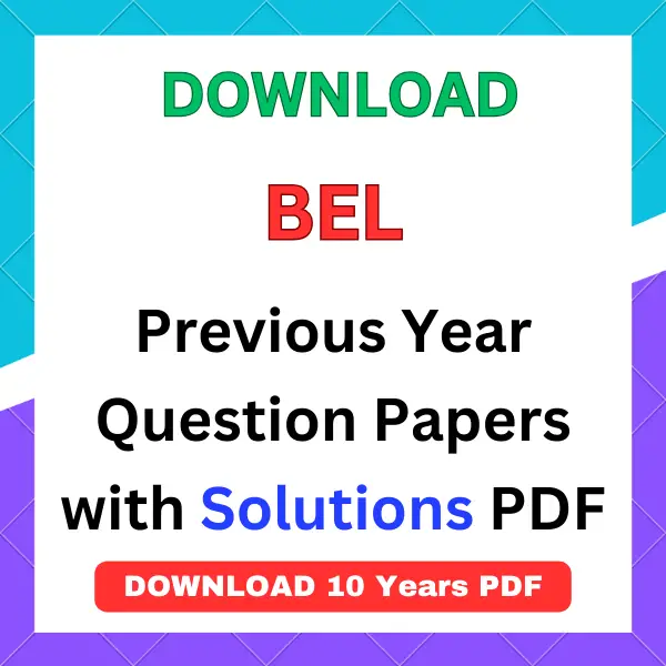 BEL previous year question papers pdf with answers