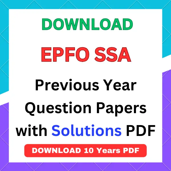 EPFO SSA previous year question papers pdf with answers