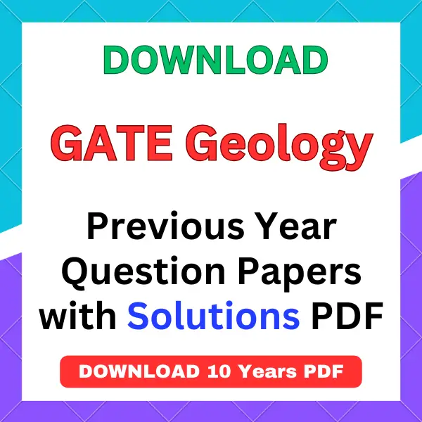 GATE Geology previous year question papers pdf with answers