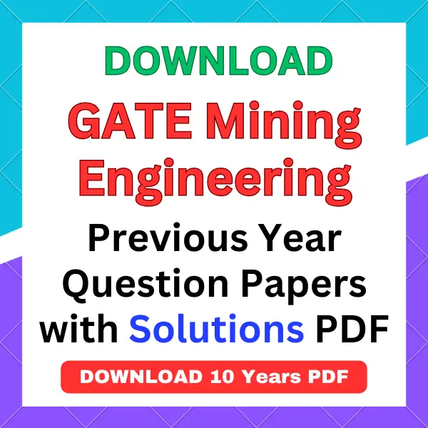 GATE Mining Engineering previous year question papers pdf with answers