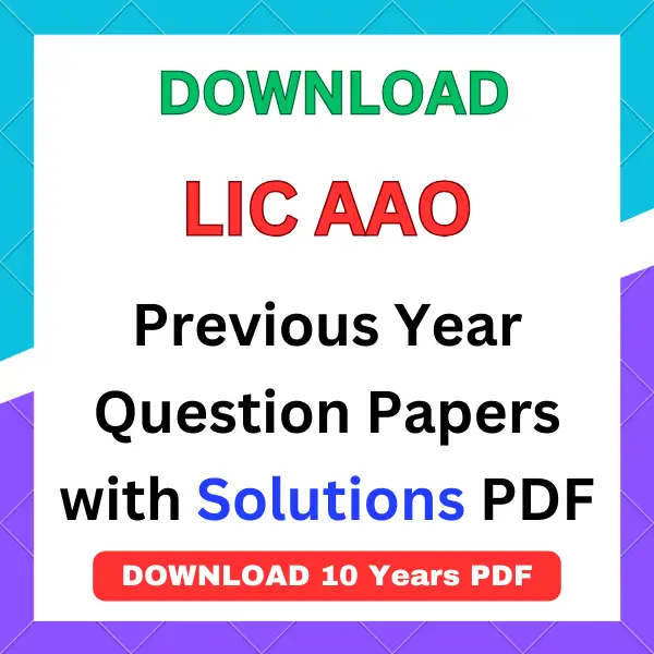 LIC AAO previous year question papers pdf