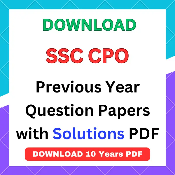 ssc cpo previous year question papers pdf