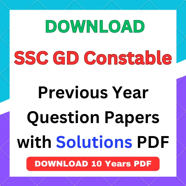 SSC GD Previous Year Question Paper with Answer pdf