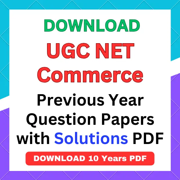 UGC NET Commerce previous year question papers pdf with answers