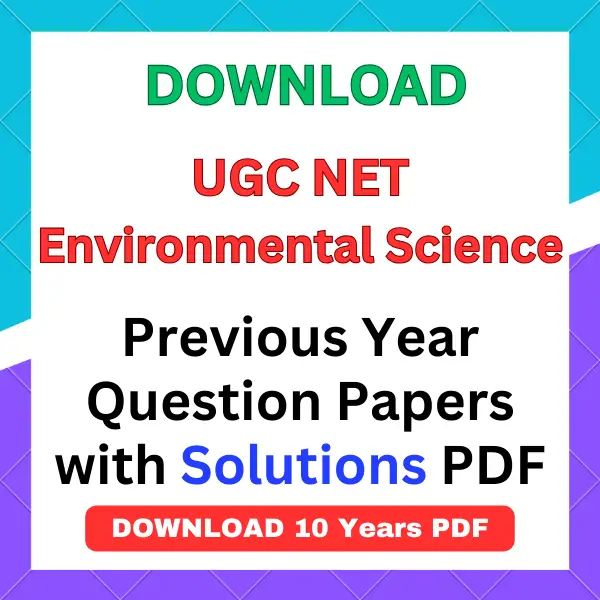 UGC NET Environmental Science previous year question papers pdf with answers