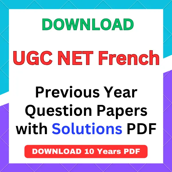 UGC NET French previous year question papers pdf with answers