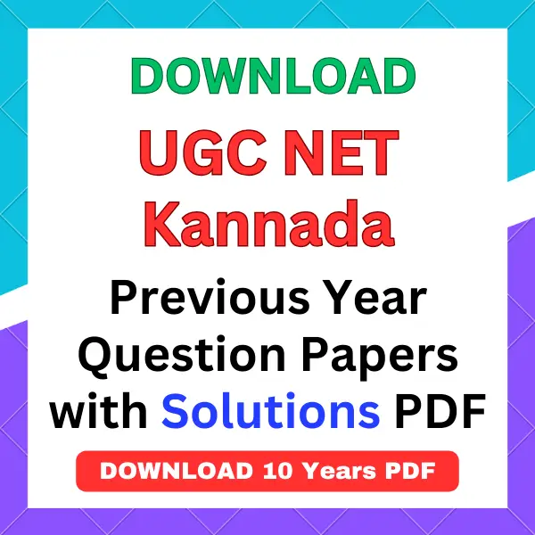 UGC NET Kannada previous year question papers pdf with answers