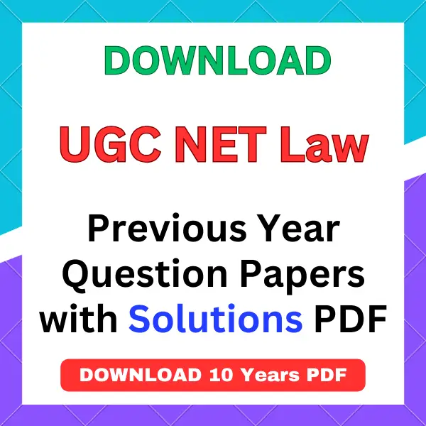 UGC NET Law previous year question papers pdf with answers