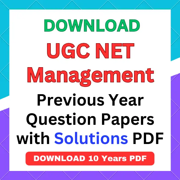 UGC NET Management previous year question papers pdf with answers