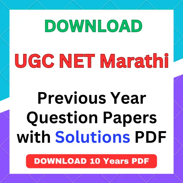 UGC NET Marathi previous year question papers pdf with answers