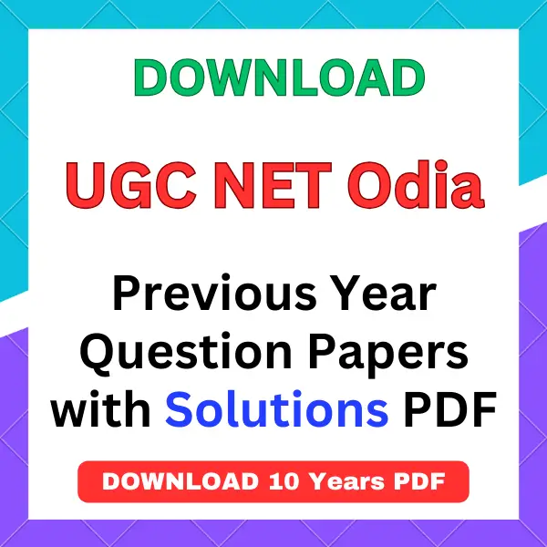 UGC NET Odia previous year question papers pdf with answers