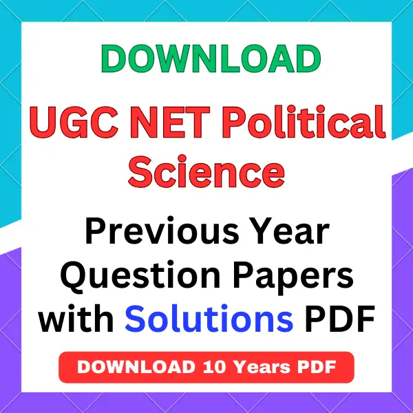 UGC NET Political Science previous year question papers pdf with answers