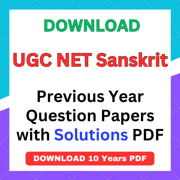 UGC NET Sanskrit previous year question papers pdf with answers